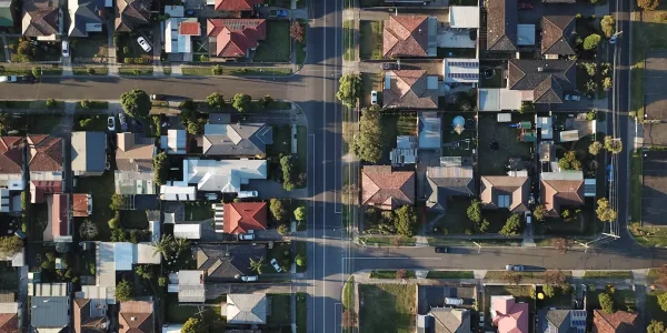 top-view photography of houses at daytime